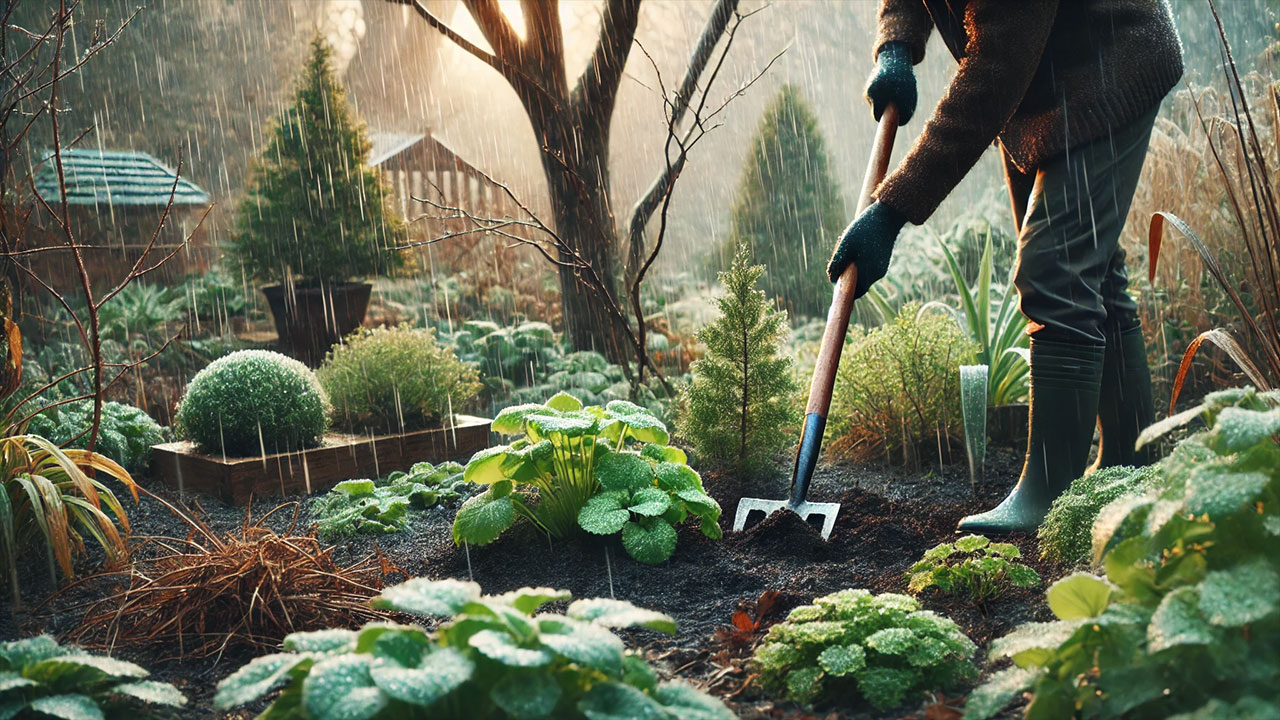 winter gardening tips weeds pests